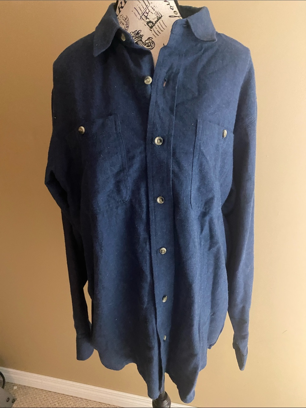 RedHead Navy Blue Casual Button-Down Shirt